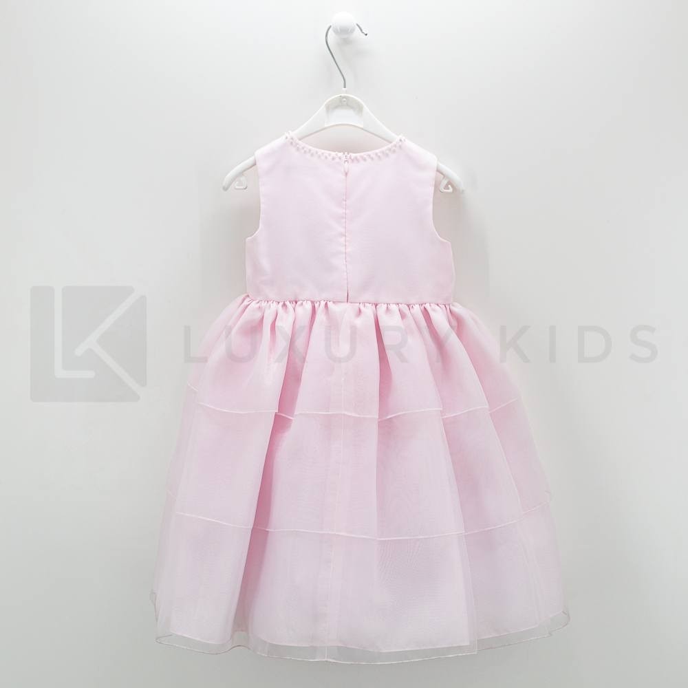 Abito elegante Bambolina Cerimonia Rosa Neonata Sarah louise 070011 - SARAH LOUISE - LuxuryKids