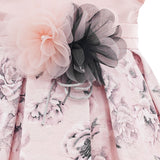 Abito Elegante Da Cerimonia Stampa Floreale Rosa Neonata ISABEL 63060 - ISABEL - LuxuryKids