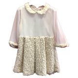 Abito Elegante in Boucle Bambina Bianco-Oro Patachou 2133602 - PATACHOU - LuxuryKids
