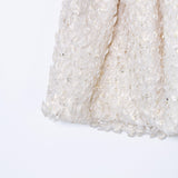 Abito Elegante in Boucle Neonata Bianco-Oro Patachou 2133511 - PATACHOU - LuxuryKids