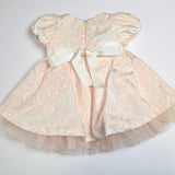 Abito Elegante Rosa in Cotone Neonata Creazioni Luana 2170 - CREAZIONI LUANA - LuxuryKids