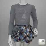 Abito in Caldo Cotone Grigio Bambina Fix Design DN9001 - FIX DESIGN - LuxuryKids