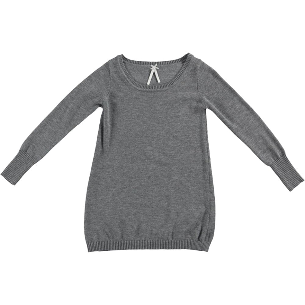 Abito In Misto Lana Grigio Bambina Sarabanda L413 - SARABANDA - LuxuryKids