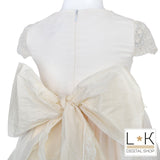 Abito in Tulle Eegante Cerimonia Rosa Cipria Bambina Mimilù 987 - MIMILU' - LuxuryKids