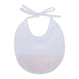 Bavetta In Cotone Bianco-Rosa Neonata TETO E TATTA BA4560 - TETO E TATTA - LuxuryKids