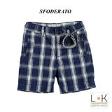 Bermuda a Quadri Bambino Blu Sarabanda I536 - SARABANDA - LuxuryKids