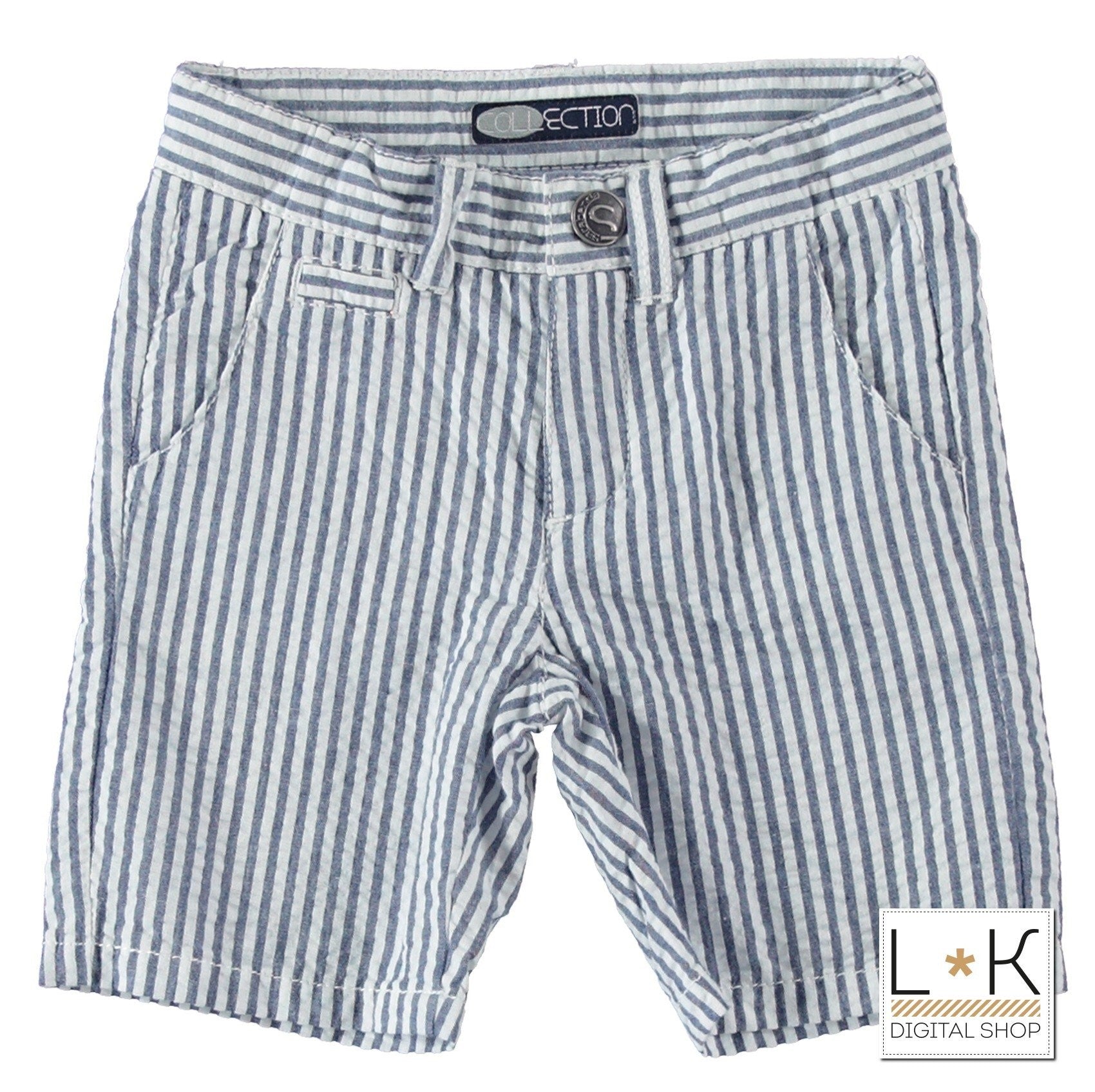 Bermuda a righe In Cotone Neonato Sarabanda U532 - SARABANDA - LuxuryKids