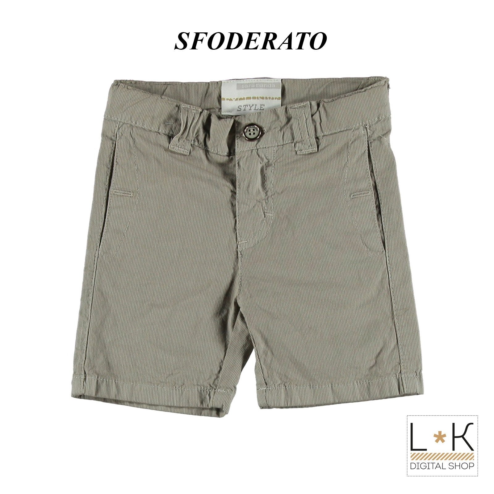 Bermuda a Righe Neonato Beige Sarabanda I533 - SARABANDA - LuxuryKids