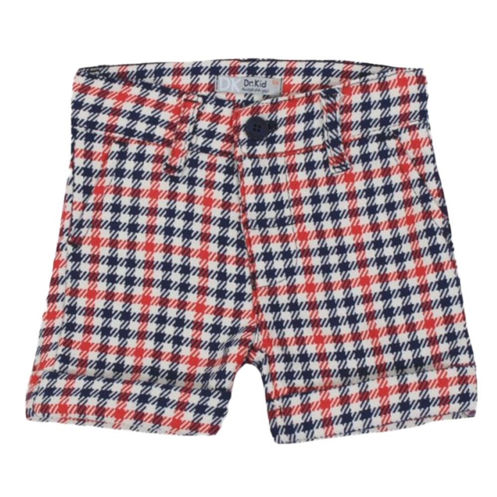 Bermuda Caldo Cotone Fantasia a Quadretti e Righe Bambino Dr. Kids 518 - DR.KID - LuxuryKids