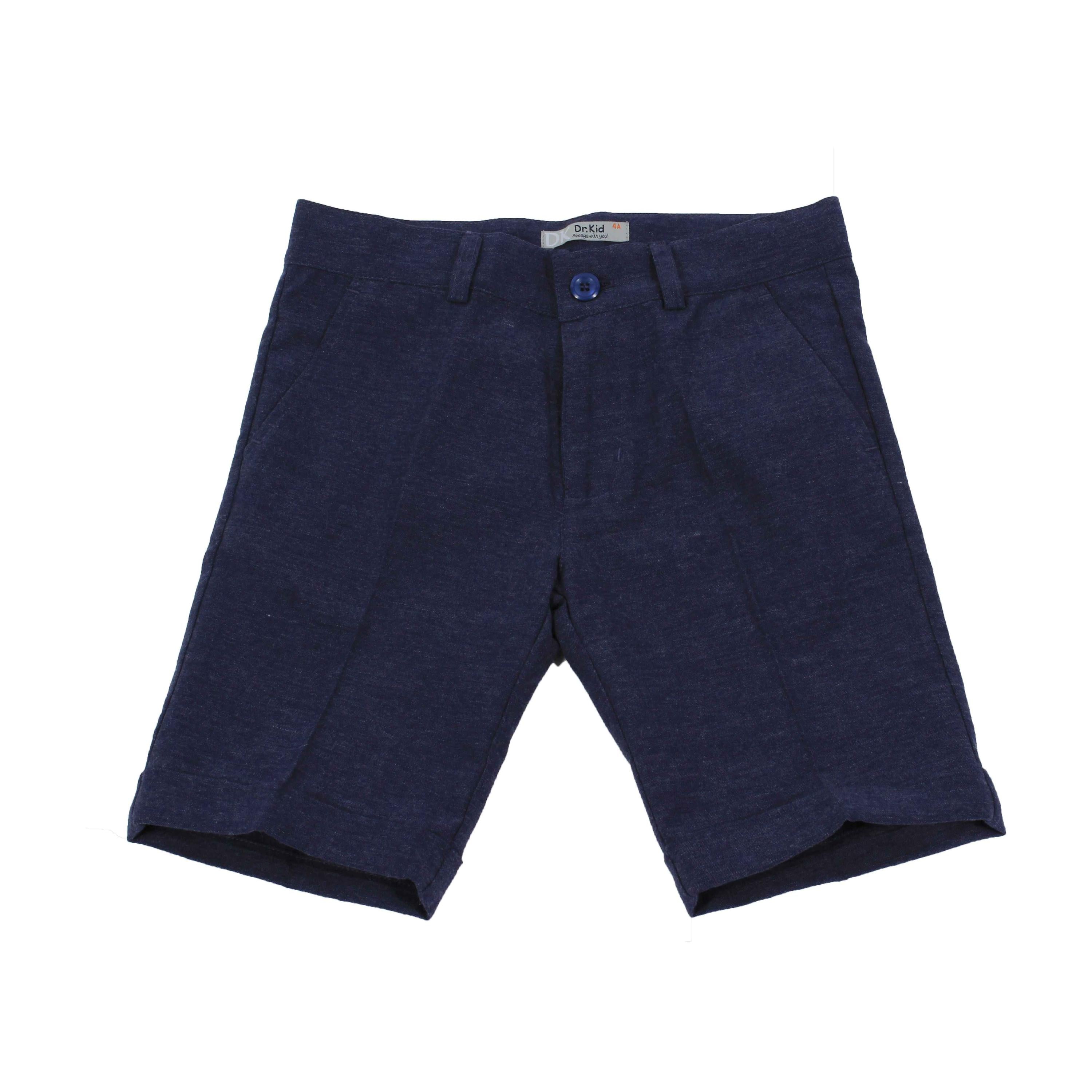 Bermuda Classico In Cotone Blu Bambino DR.KID DK655 - DR.KID - LuxuryKids