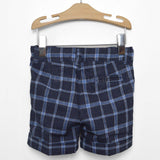 Bermuda con Fantasia a Quadretti Blu Per Bambino Dr.Kids 574 - DR.KID - LuxuryKids