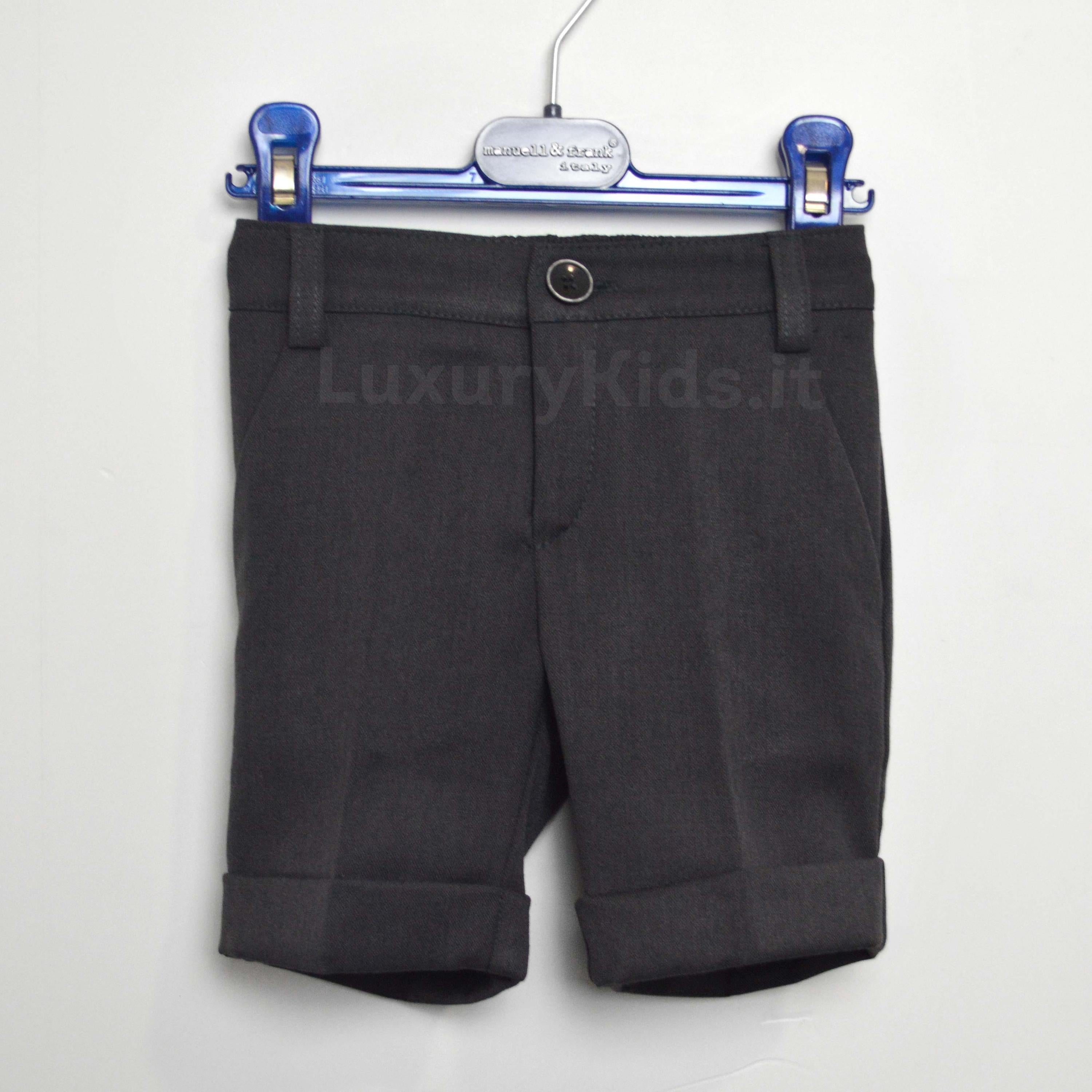 Bermuda Grigio Elegante Per Neonato Manuell&Frank MF2000N - MANUELL&FRANK - LuxuryKids