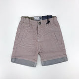 Bermuda In Cotone a Righe Rosso Neonato Sarabanda E532 - SARABANDA - LuxuryKids