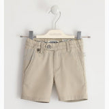 Bermuda in cotone Elegante Beige  Bambino  Sarabanda J533 - SARABANDA - LuxuryKids