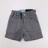 Bermuda In Cotone Grigio in Tinta Unita Neonato Sarabanda E530 - SARABANDA - LuxuryKids