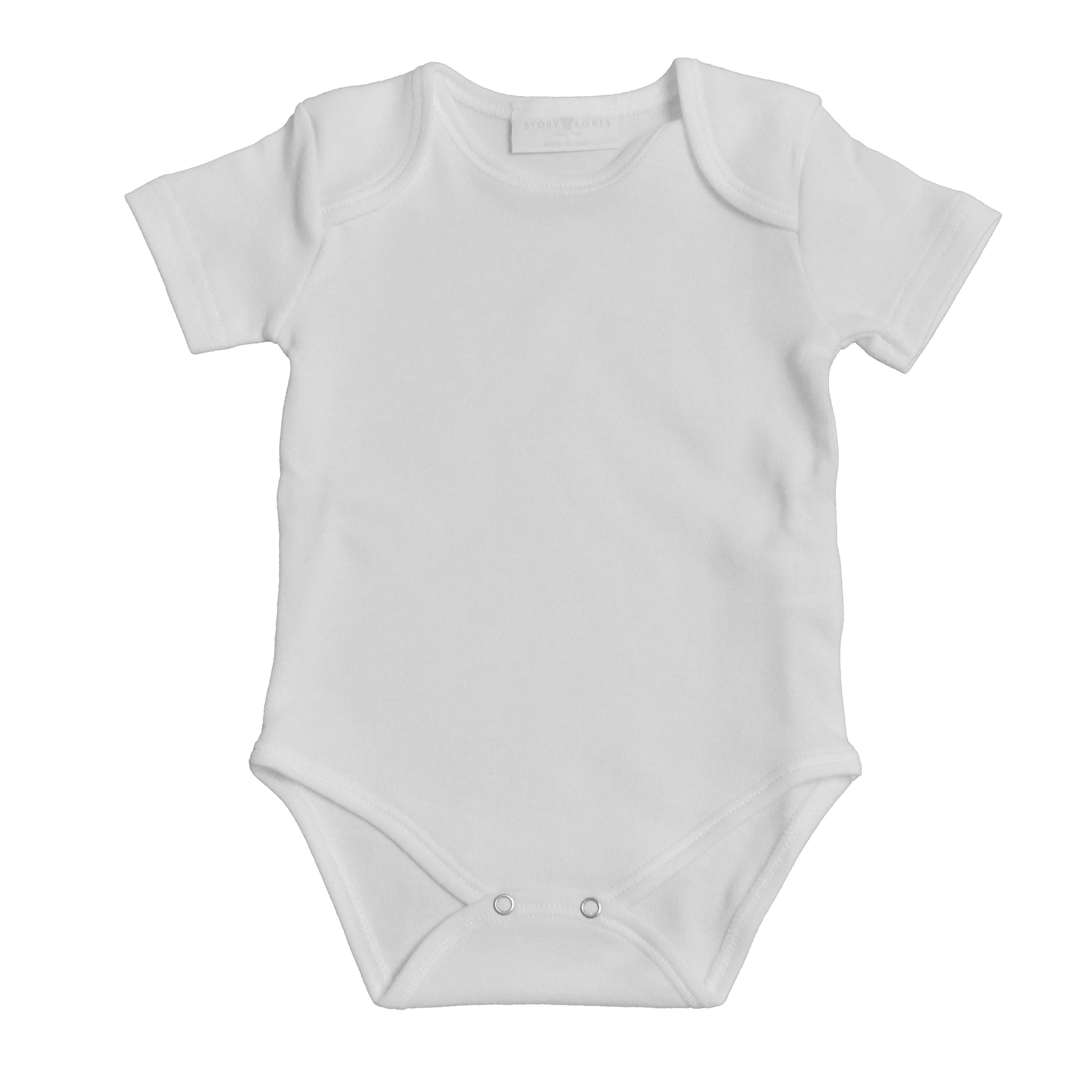 Body in Caldo Cotone Bianco Latte Per Neonato Story Loris 16031 - STORY LORIS - LuxuryKids