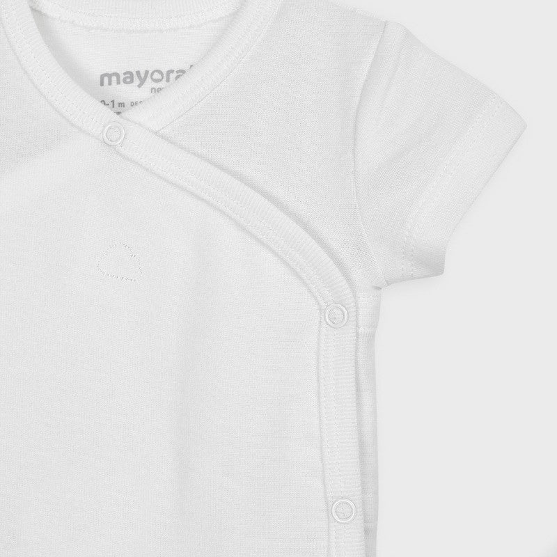 Body Mezza Manica In Caldo Cotone Bianco Neonato-a MAYORAL 2761B - MAYORAL - LuxuryKids