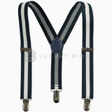 Bretelle Elastiche Regolabili Blu E Bianche Bambino Sarabanda J807 - SARABANDA - LuxuryKids