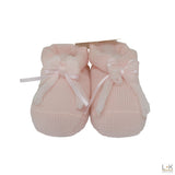 Calzini Scarpetta In Lana Neonata Rosa Story Loris 3277 - STORY LORIS - LuxuryKids