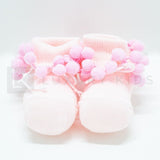 Calzino Scarpetta In Caldo Cotone Con Applicazione Neonata ROMBOLI AS71 - ROMBOLI - LuxuryKids