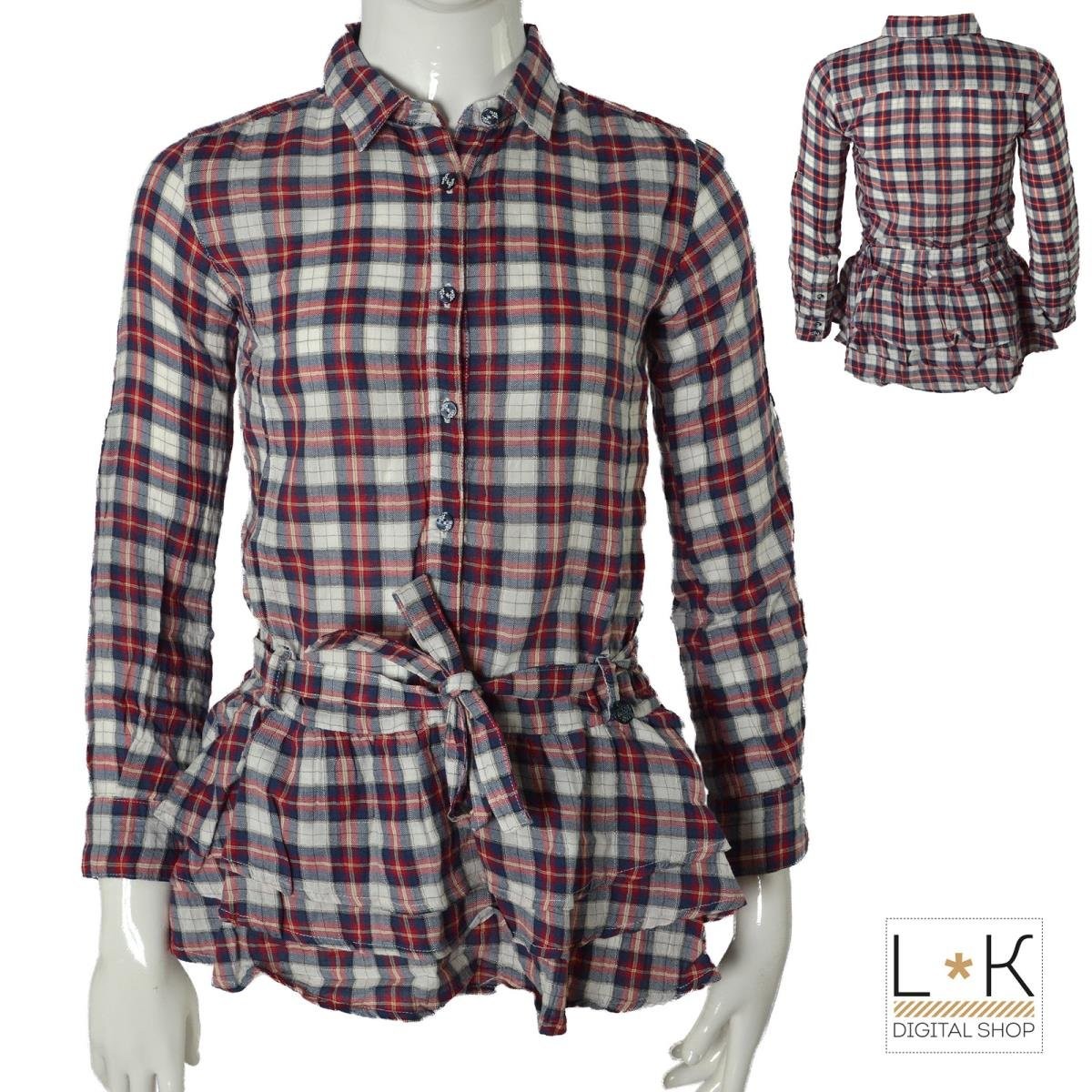 Camicia a Quadretti Bambina Take Two C00536 - TAKE TWO - LuxuryKids