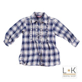 Camicia a Quadretti Blu Neonata Sarabanda F201 - SARABANDA - LuxuryKids