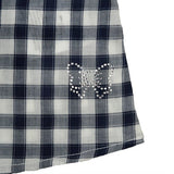 Camicia a Quadretti in Cotone Bianco-Blu Bambina Fix Design FC3500 - FIX DESIGN - LuxuryKids