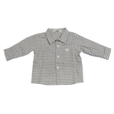 Camicia a Quadretti in Cotone Neonato Ninnaoh I15223 - NINNAOH - LuxuryKids