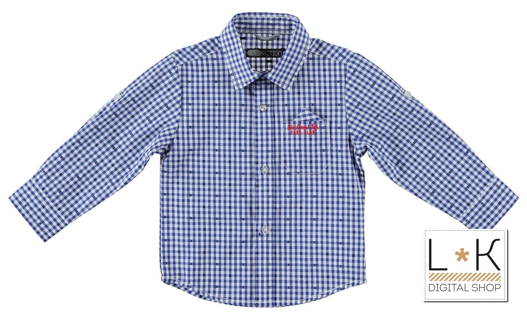 Camicia a quadretti Manica Lunga Cotone Neonato Sarabanda U113 - SARABANDA - LuxuryKids