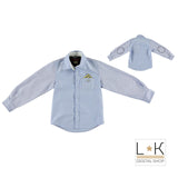 Camicia a Tinta Unita con Pochette Bambino Sarabanda N318 - SARABANDA - LuxuryKids