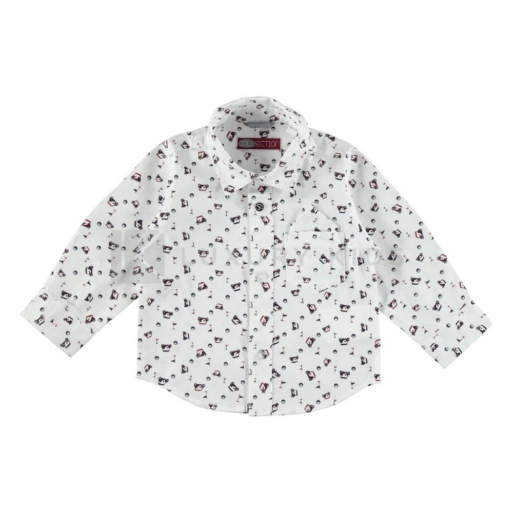 Camicia con stampa Bambino Sarabanda R115-01 - SARABANDA - LuxuryKids