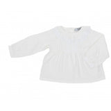Camicia Cotone con Merletto Panna Neonata  Dr. Kids 332 - DR.KID - LuxuryKids