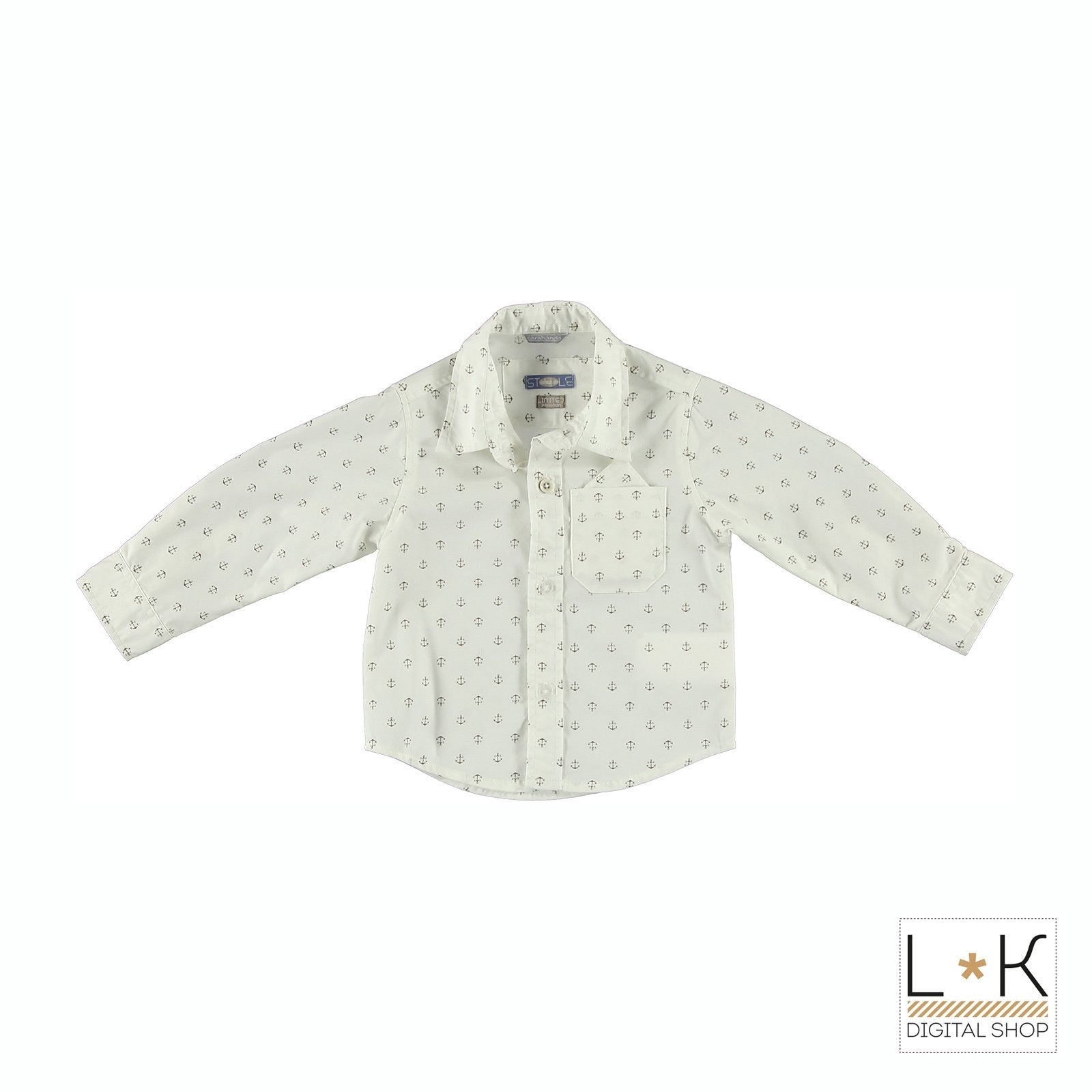 Camicia Fantasia Ancora Bambino Sarabanda Q110 - SARABANDA - LuxuryKids