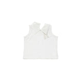 Camicia In Cotone Bianca Con Collo In Seta Bambina Fun&Fun FNCJTP1030 - FUN&FUN - LuxuryKids
