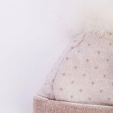 Cappellino In Lana Con Pompon Rosa Antico Neonata LA SARTORIA DEI PICCOLI LK854 - LA SARTORIA DEI PICCOLI - LuxuryKids