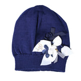 Cappello in Filo Con Fiochi Neonata Blu IL TRENINO 6995 - IL TRENINO - LuxuryKids