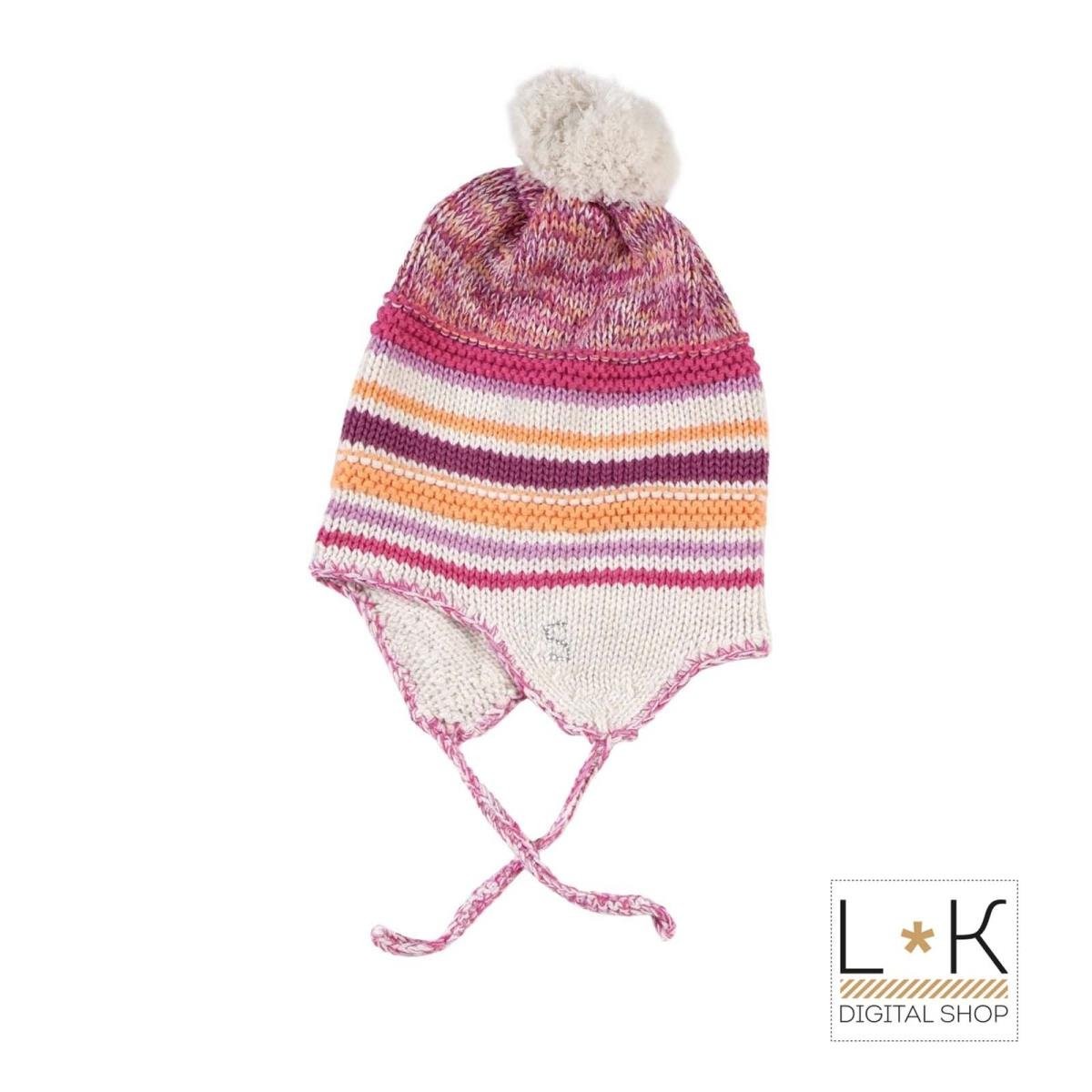 Cappello In Misto Lana Con Copriorecchie Neonata Sarabanda F032 - SARABANDA - LuxuryKids
