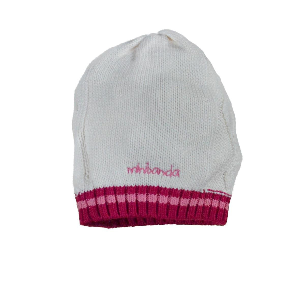 Cappello In Misto Lana Panna Neonata Sarabanda H910 - MINIBANDA - LuxuryKids