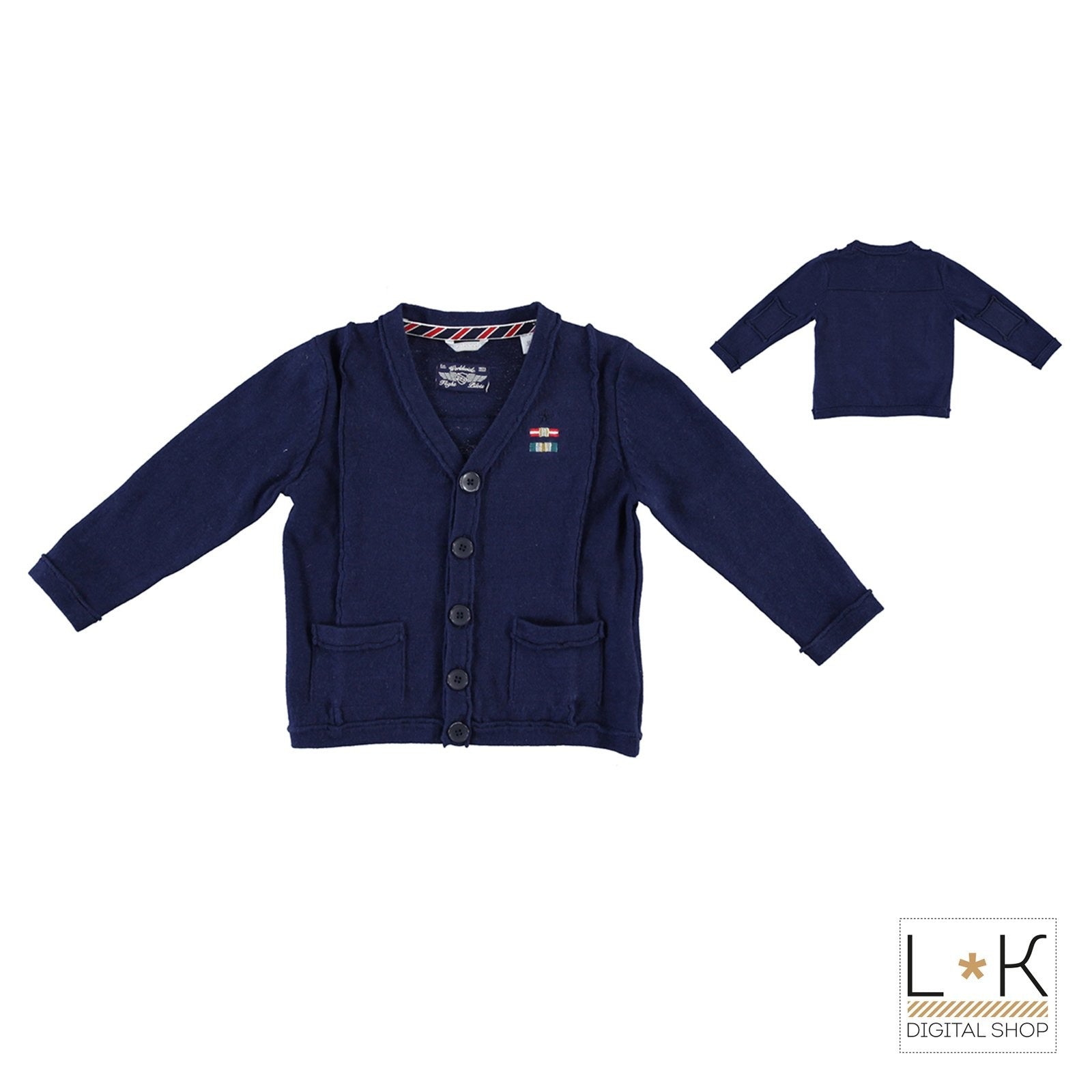 Cardigan Blu Neonato Sarabanda M102 - SARABANDA - LuxuryKids