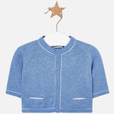 Cardigan In Filo Corredino Nascita celeste neonato 1301 Mayoral - MAYORAL - LuxuryKids