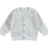 Cardigan In Filo Di Cotone Neonato Minibanda U613 - MINIBANDA - LuxuryKids