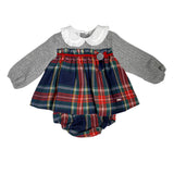 AbitoConCulotteScozzeseInCaldoCotoneNeonataYoedu2052Luxurykids