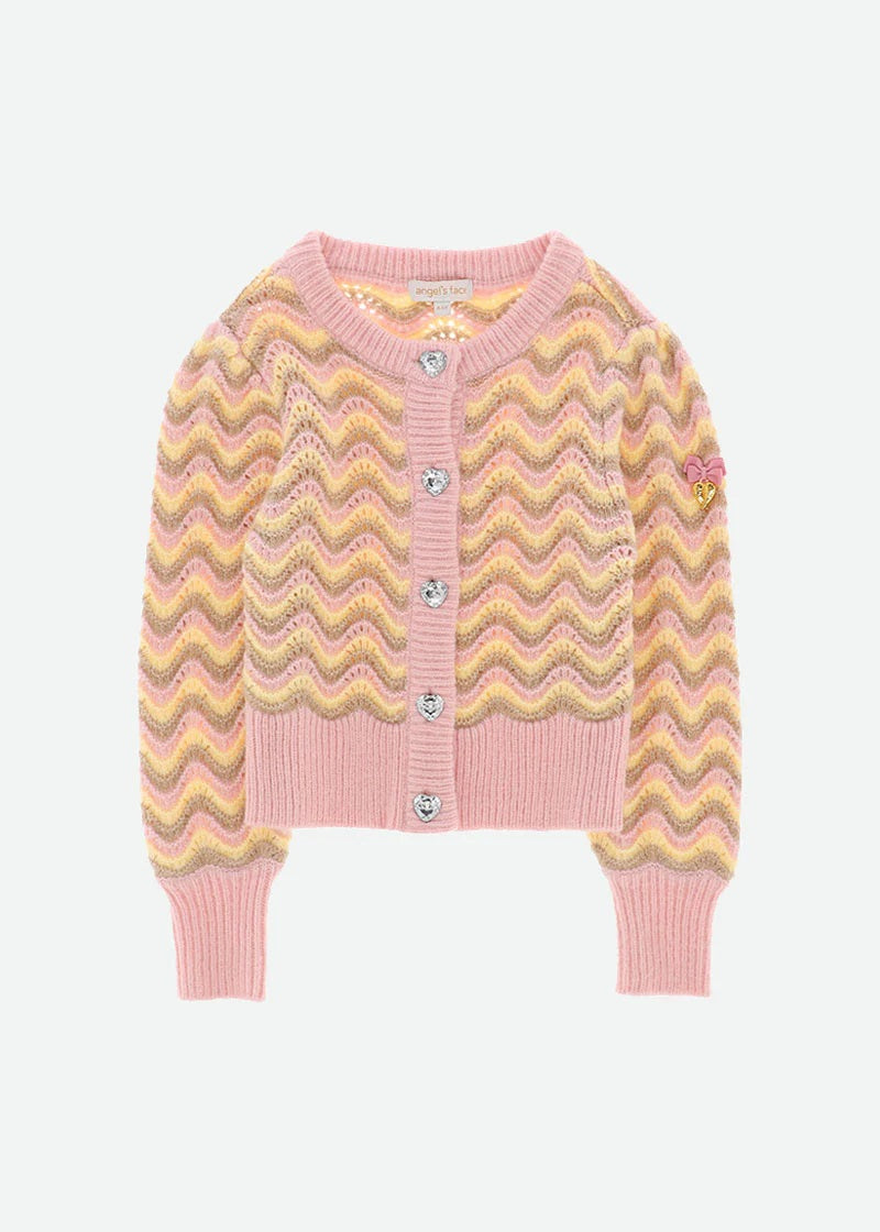 Cardigan In Misto Lana Multicolur Bambina ANGEL'S FACE BILLIE - Angel's Face - LuxuryKids