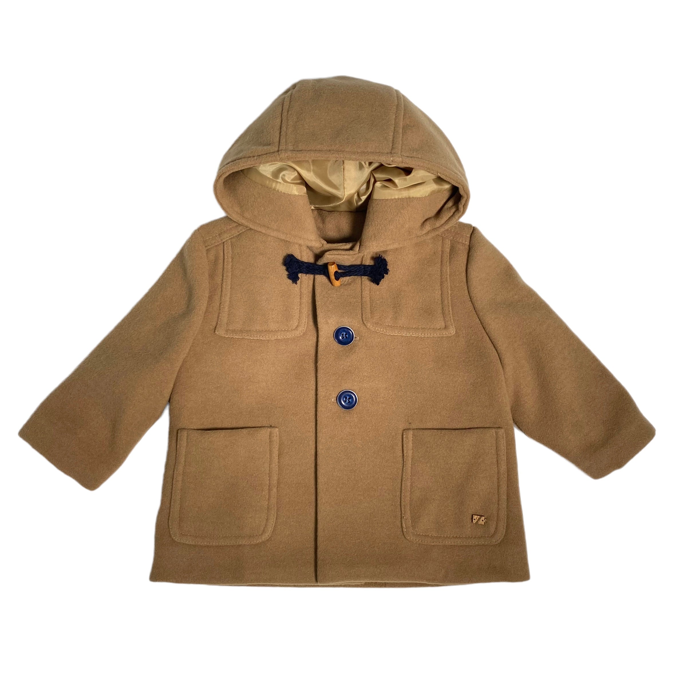 CappottoinPannoconCappuccioNeonatoCamelYOEDU3984Luxurykids