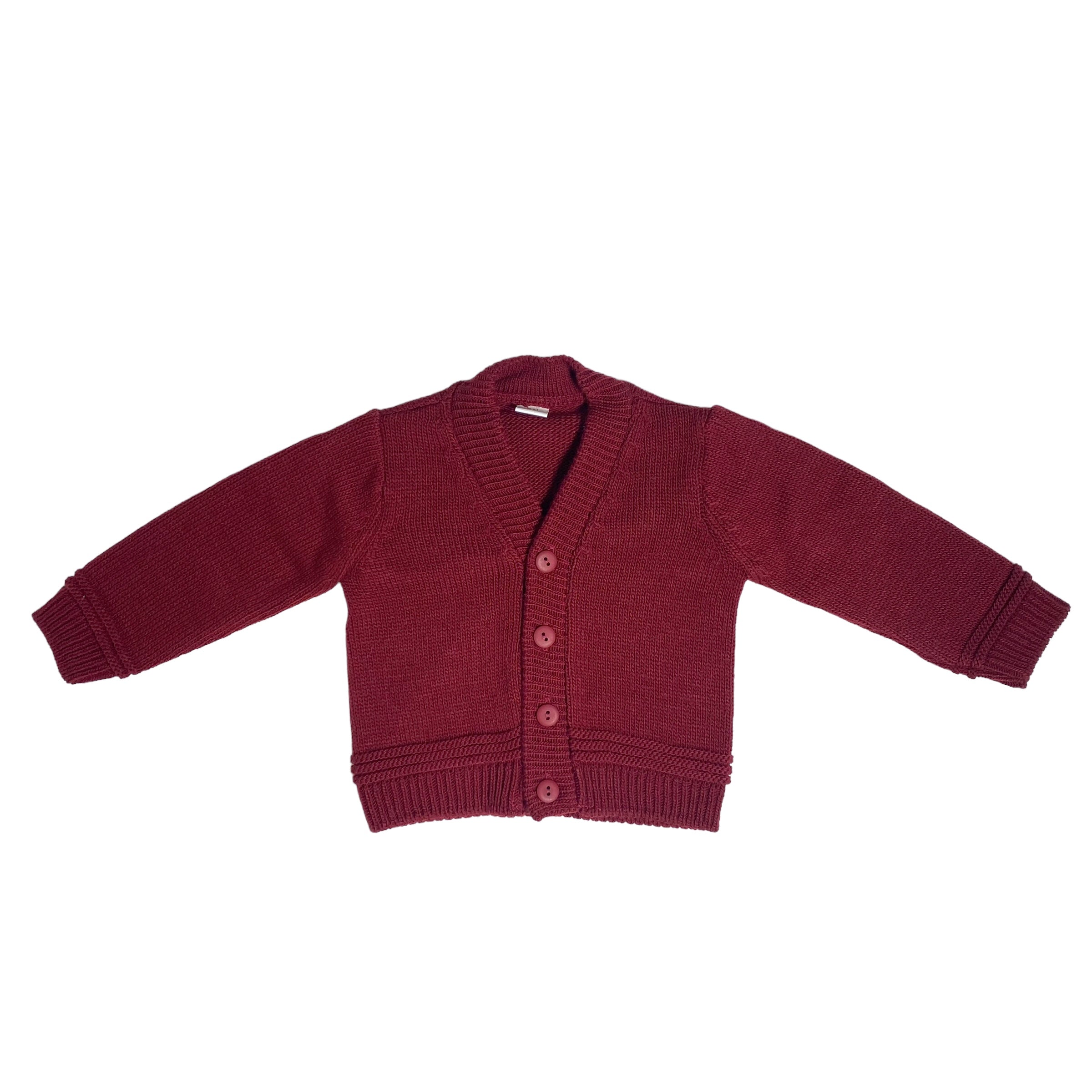 CardiganEleganteInvernaleNeonatoPONTOPORPONTO758BordeauxLuxurykids