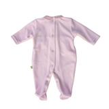 Tutina Intera In Ciniglia Rosa Neonata BABY GI BGV52 - BABY GI - LuxuryKids
