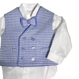 Completo Elegante Con Pantalone Camicia E Gilet Neonato NINNAOH I22541 - NINNAOH - LuxuryKids