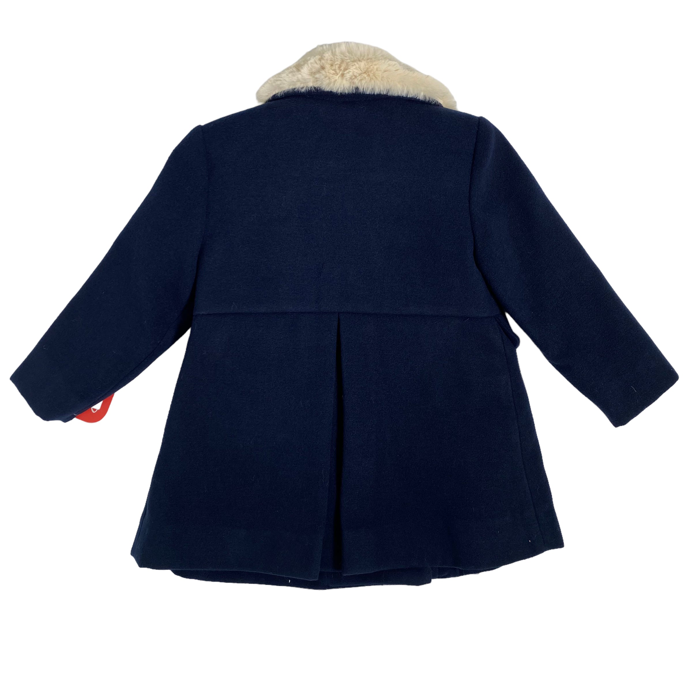 Cappotto In Panno Con Collo In Ecopelliccia Bambina DEL SUR 4991 - DEL SUR - LuxuryKids