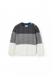 Maglioncino In caldo Cotone Con Trecce Bambino BOBOLI 715036 - BOBOLI - LuxuryKids