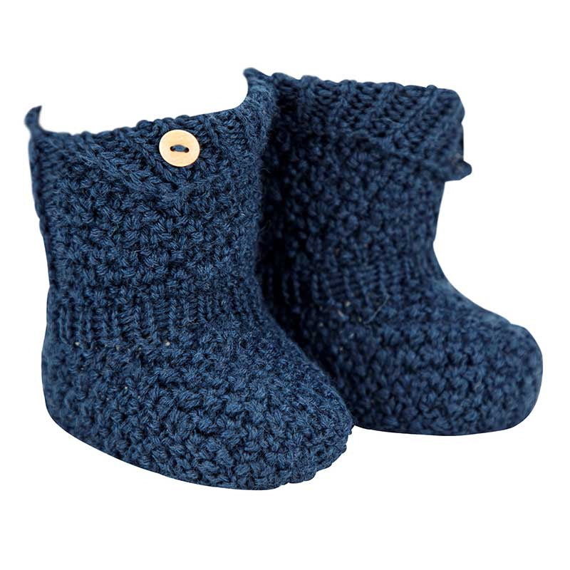 Babbucce In Misto Lana Merino Neonato/a CONDOR 2928 - Condor - LuxuryKids